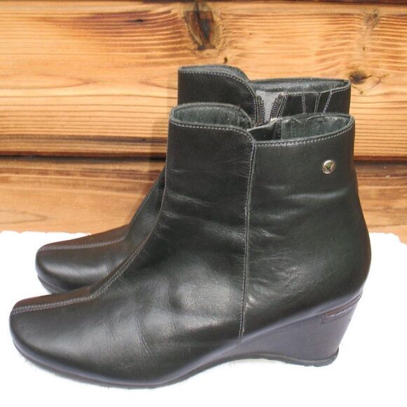 Pikolinos Black Ankle Boots 10 10.5 - Picture 1 of 9
